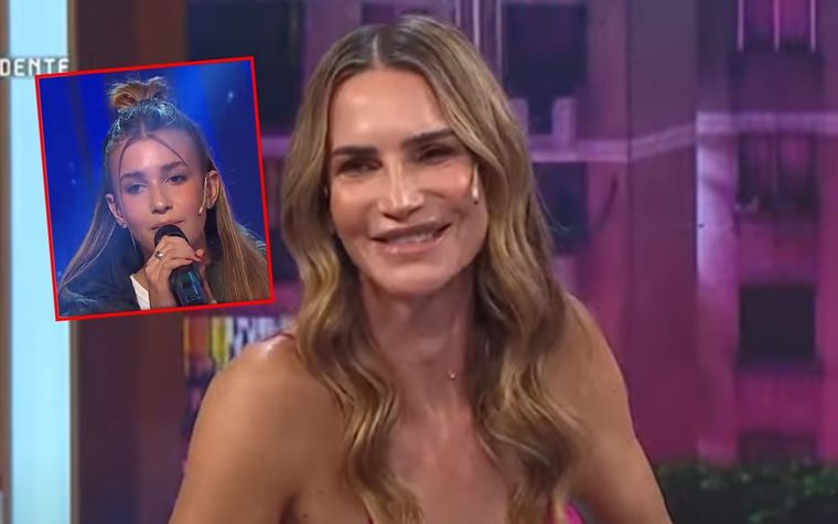 María Vázquez fue sorprendida por su hija Milu. Foto: Captura TV