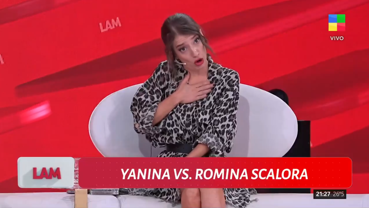Romina Scalora no dud&oacute; en confrontar con Yanina Latorre en su &uacute;ltimo d&iacute;a en LAM.