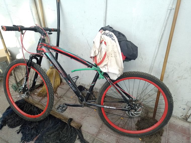 La bicicleta recuperada en el procedimiento. La bicicleta recuperada en el procedimiento.