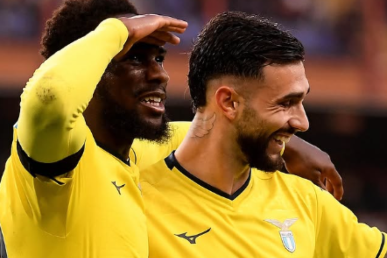 Valentín Castellanos volvió a lucirse en Italia. Foto: Lazio