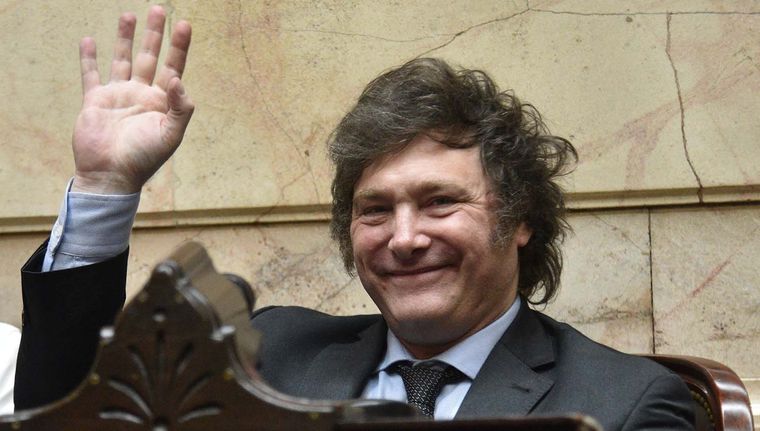 Milei le agradeció a los argentinos tras ser proclamado presidente Foto: EFE