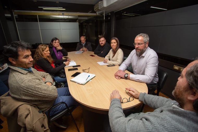 La reunión paritaria de este jueves Foto: Gobierno de Mendoza