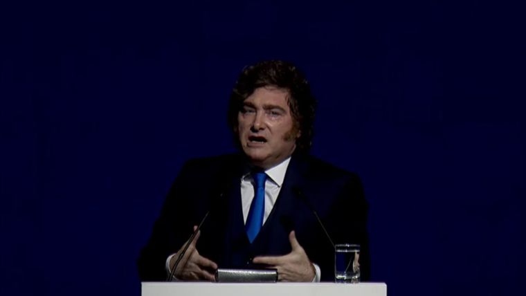 Javier Milei en AmCham.