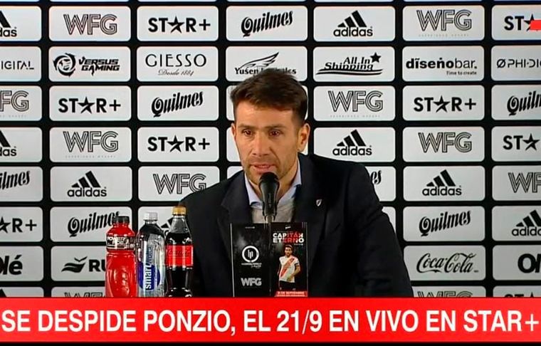 Ponzio tendrá su partido despedida el 21/9 en el Monumental.