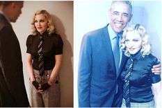 madonna, deslumbrada con obama