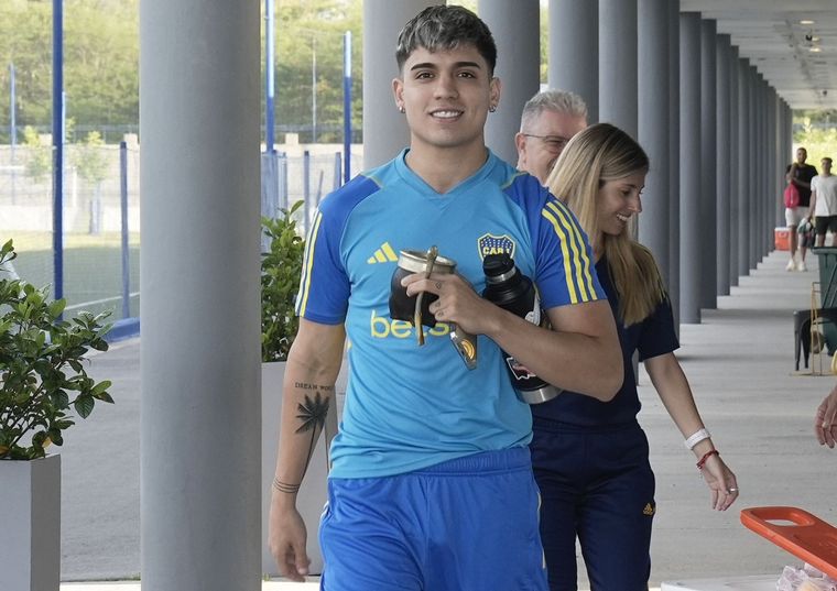 El atacante dijo presente en Boca Predio. Foto: Boca Juniors