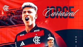 Jorge Carrascal fue presentado como flamante refuerzo de Flamengo y River tendrá recompensa económica. Jorge Carrascal fue presentado como flamante refuerzo de Flamengo y River tendrá recompensa económica.