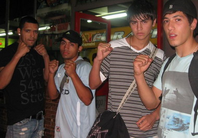 Reta, Migoni, Domínguez y Galesi, antes de viajar a Chile.