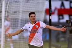 Julián Álvarez, goleador y figura del Superclásico. Foto: Télam Julián Álvarez, goleador y figura del Superclásico. Foto: Télam