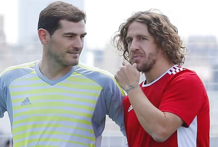 Casillas y Puyol. Foto: Redes Sociales