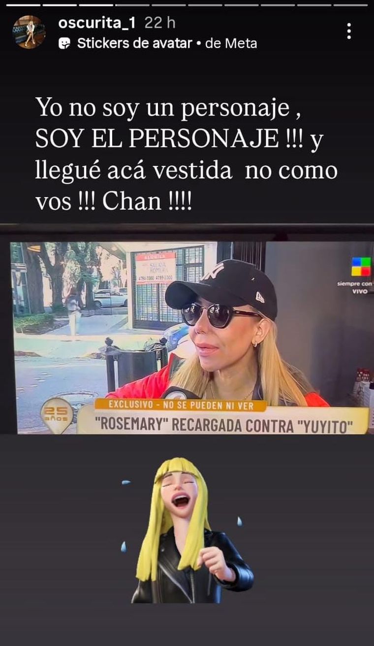 Rosmery Maturna filosa contra Yuyito González. Foto: captura de pantalla Instagram/ @oscurita_1. Rosmery Maturna filosa contra Yuyito González. Foto: captura de pantalla Instagram/ @oscurita_1.