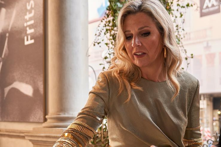 Este es el llamativo color que eligió Máxima de los Países Bajos. Foto: INSTAGRAM @koninklijkhuis