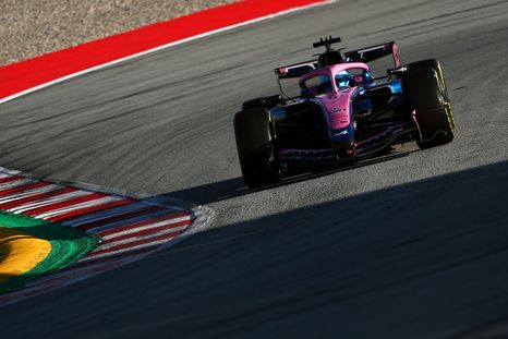 Pierre Gasly sumó minutos durante la tercera jornada del shakedown en Barcelona. Pierre Gasly sumó minutos durante la tercera jornada del shakedown en Barcelona.