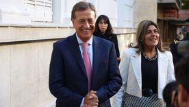 Rodolfo Suarez junto a Mariana Juri. Foto: Santiago Tagua/MDZ