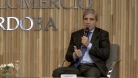 Luis Caputo en la Bolsa de Comercio de Córdoba Luis Caputo en la Bolsa de Comercio de Córdoba