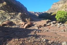 El lodo y las rocas dejaron parte del circuito bloqueado.&nbsp;