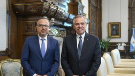 Antonio Aracre con Alberto Fernández. Foto: Noticias Argentinas