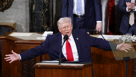 Donald Trump en el Congreso de Estados Unidos. Foto Efe Donald Trump en el Congreso de Estados Unidos. Foto Efe