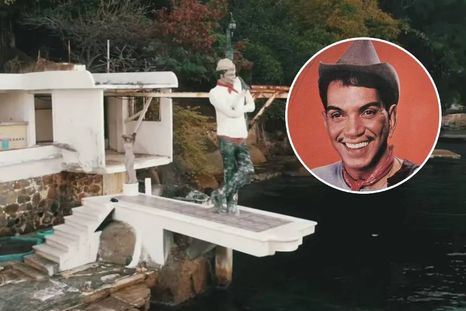 La espléndida mansión de Cantinflas hoy se encuentra en ruinas.