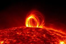 A principios de esta semana se produjo una erupción solar masiva en el hemisferio norte del Sol Foto: X @AlertaNews24