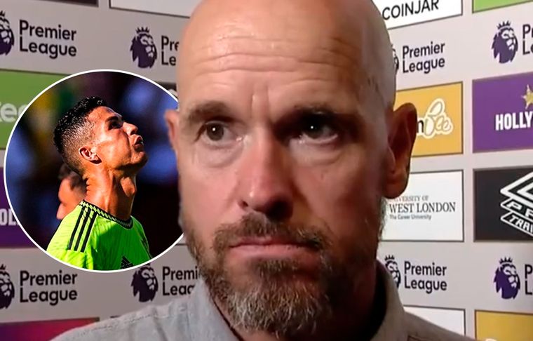 Erik Ten Hag El técnico de Manchester United destrozó a sus jugadores por la goleada sufrida contra Brentford.