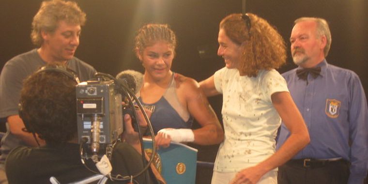 Barbera y Giménez aprovecharon la velada boxística para hablar del tema. Foto: MDZ