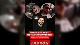 Mauricio Gabriel Montivero Navarrete fue denunciado como autor del robo a la DJ Valentinna. Mauricio Gabriel Montivero Navarrete fue denunciado como autor del robo a la DJ Valentinna.