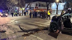 El accidente ocurrió el miércoles por la noche en la intersección de Colón y Perú, en Ciudad.