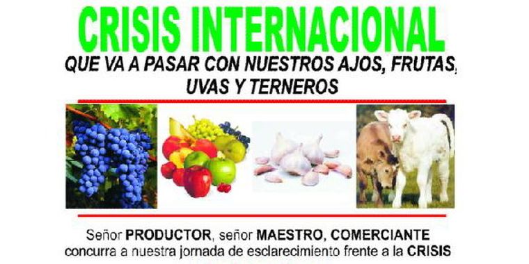 Afiche de la jornada organizada por la Sociedad Rural del Valle de Uco.