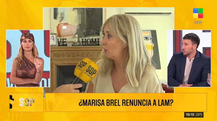 Maria Brel, la panelista que podría renunciar a LAM. Maria Brel, la panelista que podría renunciar a LAM.