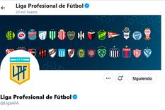 Twitter de la Liga Profesional. Twitter de la Liga Profesional.