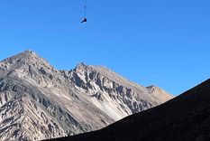 Los mellizos fueron rescatados en el Parque Aconcagua Foto: Ministerio de Seguridad de Mendoza