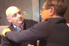 Sergio y Mark después de un buen abrazo.Foto: Juan de Sousa.