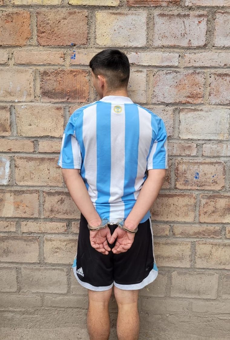 Uno de los detenidos por el crimen ocurrido en Guaymallén. Foto: gentileza.