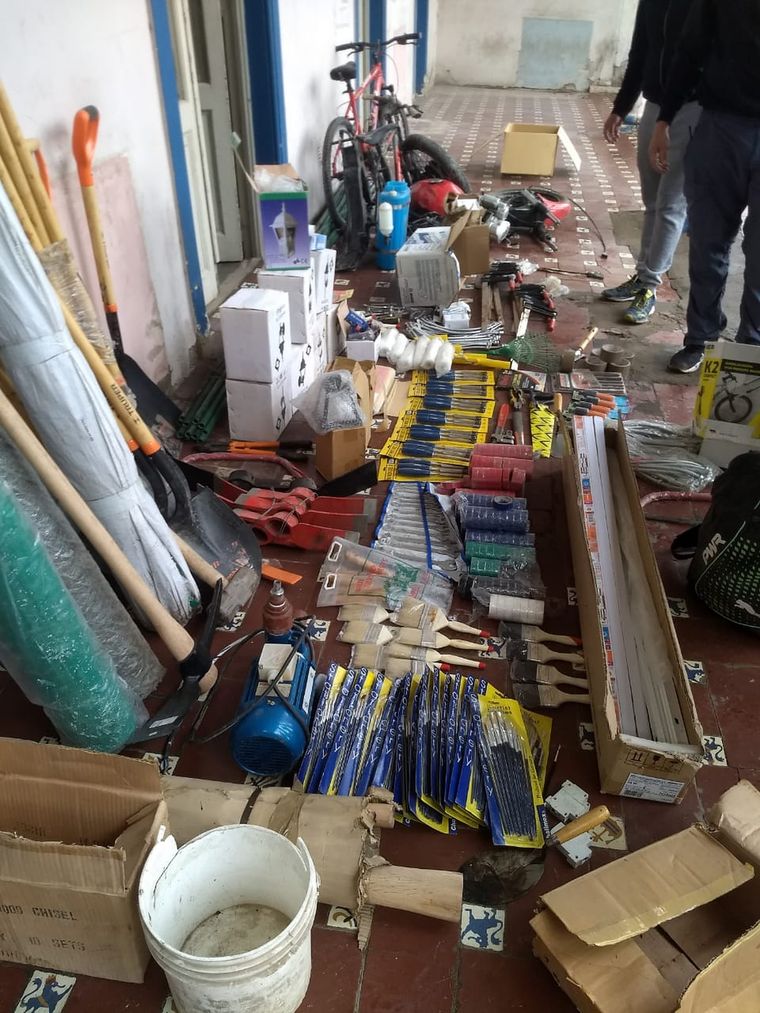 Mercadería Se recuperó casi todo lo sustraído. Foto: Ministerio de Seguridad.