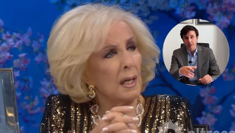 Mirtha y Moritán coincidieron en un evento solidiario. Foto: Captura de pantalla: Youtube/ el trece/ Instagram: @robergmoritan
