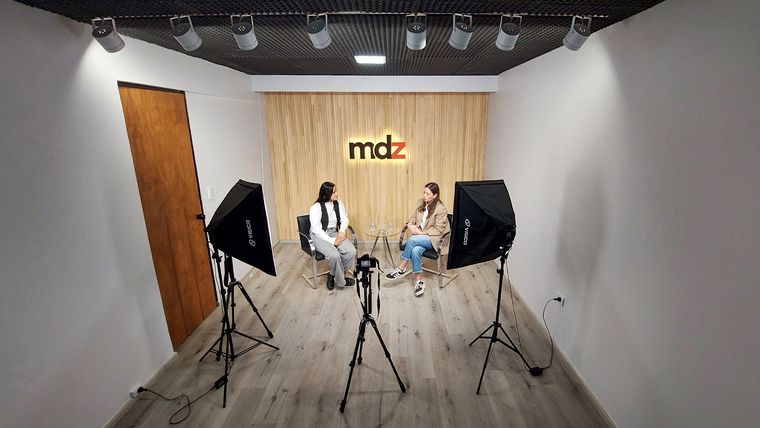 Sofía Ruíz en los estudios de MDZ Online. Sofía Ruíz en los estudios de MDZ Online.