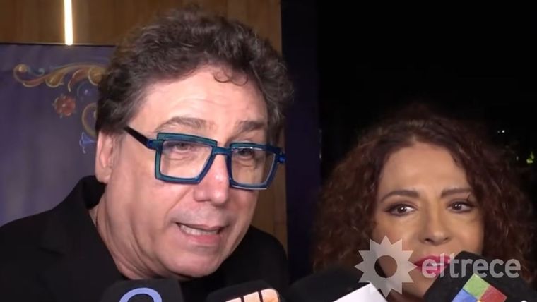Oscar Mediavilla y Patricia Sosa fueron entrevistados por un móvil de Puro Show.