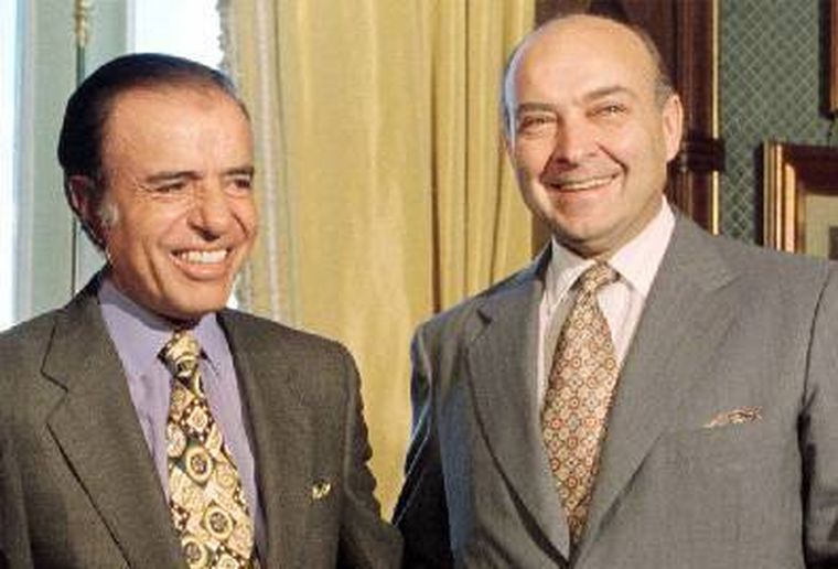 El ex presidente Carlos Menem y su ex ministro de economía Domingo Cavallo. Foto: Web