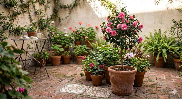 El árbol deslumbra en maceta. El árbol deslumbra en maceta.