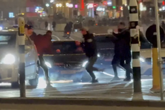 Los incidentes de violencia se produjeron después de un partido de la Europa League Foto: Captura de pantalla Los incidentes de violencia se produjeron después de un partido de la Europa League Foto: Captura de pantalla