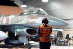 Uno de los aviones con que Israel atacó a Irán. Foto EFE