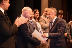 Alfredo Cornejo y el presidente de la Suprema Corte de Justicia de Mendoza, Dalmiro Garay. Foto: X @alfredocornejo
