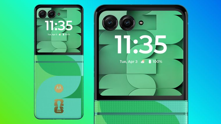 El Motorola Razr se viste de gala para celebrar la alianza con la FIFA.
