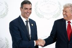 Pedro Sánchez, presidente de España, en una pasada cita con el presidente de Estados Unidos, Donald Trump. Foto Dpa