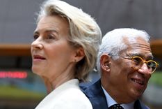 Ursula von der Leyen y António Costa, de la UE, se comunican con China. Foto: Dpa.