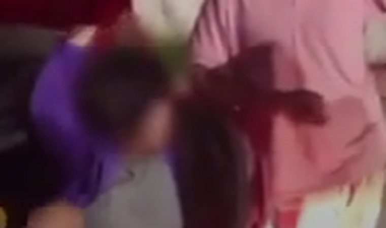 La secuencia fue captada por uno de los efectivos. 