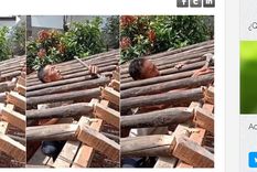 El blooper del albañil es viral.