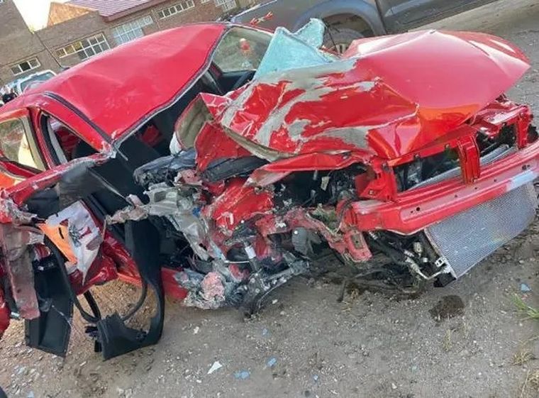 Así quedó el vehículo tras el impacto