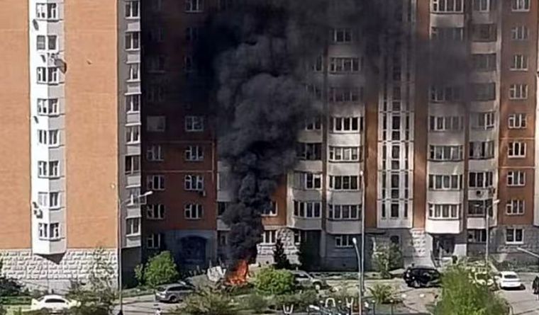 Fotografía del atentado distribuida en medios por Ostorozhno, de Rusia. Foto: Ostorozhno.ru